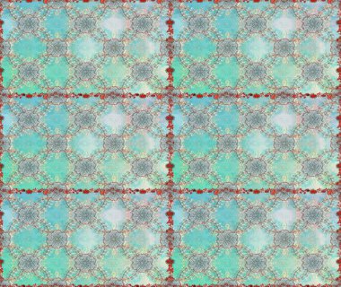 Fantezi kumaş deseni. Çiçekler, suluboya ile sorunsuz çiçek desenli. Raster desen.