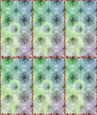 Raster illüstrasyonunda kusursuz çiçek deseni. Suluboya tarzında tarafsız ve gri renkte çiçekler.