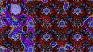 Kahverengi, mor ve kırmızı renklerde şirin çiçekler. Moda baskısı, albüm, ambalaj kağıdı ve duvar kağıdı için zarif dekoratif süslemeler. Raster tasarımı. Küçük çiçekli basit bir çiçek çizimi..