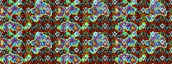 Tropik çiçekler. Gömlek, arka plan modelini çiz. Kahverengi, mavi ve yeşil renkte çiçekler.