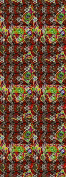 Küçük renkli çiçekler. Robot resim. Motley illüstrasyonu. Çiçekli yaz çiçekleri. Moda baskıları için zarif bir şablon. Küçük çiçekte şirin desenler.