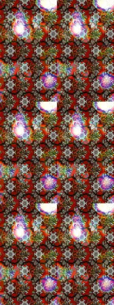 Raster çiçek desenleri çiziyor. Vadinin çiçekleri kahverengi, gri ve kırmızı renklerde.