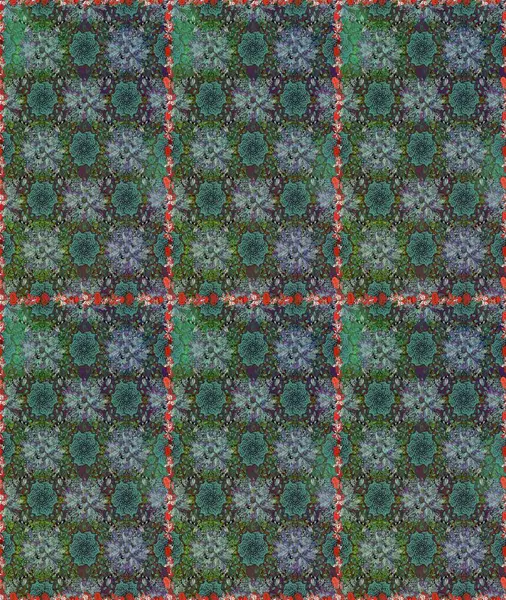 Raster Güzel kumaş deseni. Raster suluboya deseni, narin çiçekler, yeşil ve gri çiçekler, tebrik kartı şablonu..