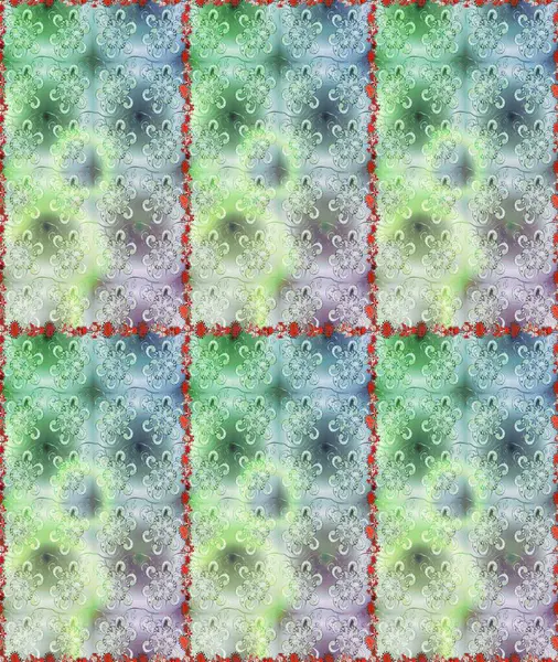 Raster illüstrasyonunda kusursuz çiçek deseni. Suluboya tarzında tarafsız ve gri renkte çiçekler.