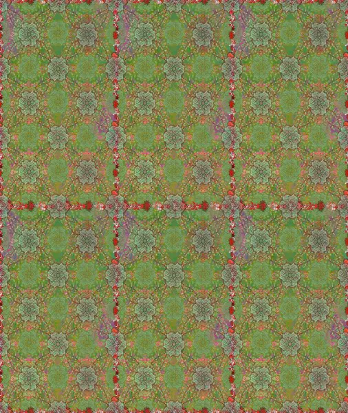 Varicologreen ve nötr raster pürüzsüz çizim. Bir sürü yeşil ve nötr soyut çiçekli tropik, pürüzsüz desen. Küçük çiçekte sevimli çiçek deseni var..