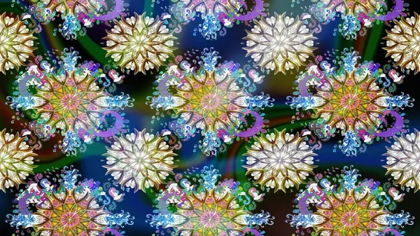 Çiçek desenli eskiz. Gömlek baskısı için çiçek boyası. Mavi renkte çiçekler.