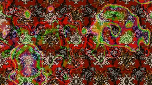 Çizim çiçek deseni duvar kağıdı, web sitesi arka planı, ambalaj kağıdı, davetiye, broşür, afiş veya web sitesi için kullanılabilir. El çizimi Raster çizimi. Parlak elementlerin.