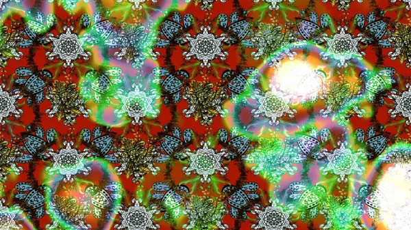 Parlak elementlerin. Çizim çiçek deseni duvar kağıdı, web sitesi arka planı, ambalaj kağıdı, davetiye, broşür, afiş veya web sitesi için kullanılabilir. El çizimi Raster illüstrasyonu.