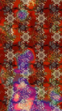 Simple cute pattern in small-scale flowers. Raster illustration. Floral sketch background for textile or book covers, manufacturing, wallpapers, print, gift wrap and scrapbooking.