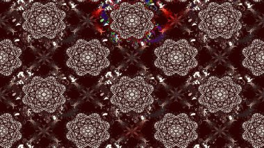 Küçük çiçekteki sevimli çiçek deseni. Bir sürü kahverengi ve soyut çiçekli tropik eskiz deseni. Varicolobrown Raster çizimi.