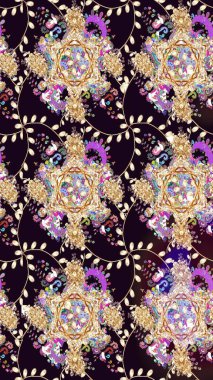 Siyah renkli çiçek desenli eskiz. Suluboya tarzında siyah renkte çiçekler.