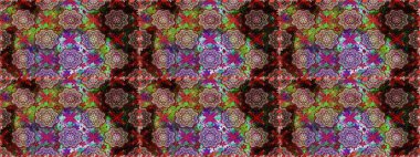 Zarif, parlak ve pürüzsüz kahverengi çiçek desenli tasarım. Raster. Sabıka baskıları, bebek kıyafetleri, duvar kâğıtları, paket kutuları vb..