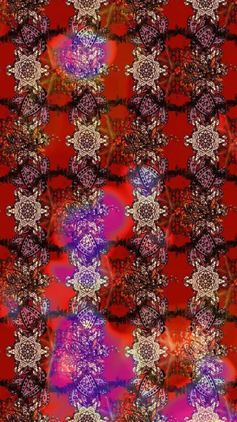 Çiçekli güzel suluboya desen. Kırmızı, kahverengi ve pembe renklerde. Raster illüstrasyonu.