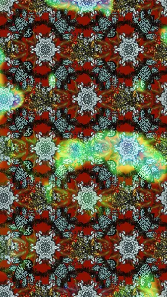 Suluboya, elle çizilmiş. Kahverengi, yeşil ve gri renklerde yaprakları olan yabani çiçekler. Raster illüstrasyonu. Taslak arkaplan deseni.