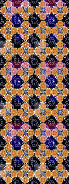 Raster illüstrasyonu. Klasik çiçek tasarımı elementleri. Siyah kıvırcık çiçekler siyah renklerde şekillenir.