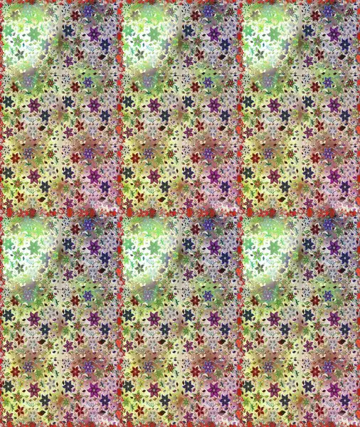 Düz Çiçek Elementleri Tasarımı. Tarafsız ve bej renkli çiçekler. Raster Illustrasyon 'da moda olmayan çiçek deseni. Renkli Yaz Temalı Kusursuz Arkaplan.