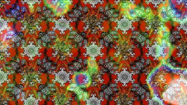 Kahverengi, gri ve yeşil renkte etnik çiçeklerle süslenmiş zarif bir eskiz deseni. Raster Çiçek İllüstrasyonu güzel tekstil..