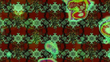 Yeşil, kırmızı ve kahverengi renkli vadi çiçekleri. Eskiz arkaplan modeli. Suluboya, elle çizilmiş. Raster - stok.