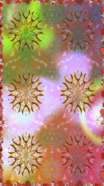 Tropik, dikişsiz çiçek deseni. Raster illüstrasyonu. Tarafsız ve kahverengi renkte çiçekler.