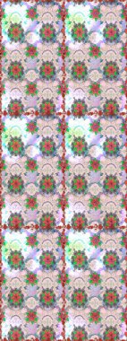 Raster illüstrasyonu. Kusursuz desen. Organik motif arka planı. Ultraviyole kumaş deseni.