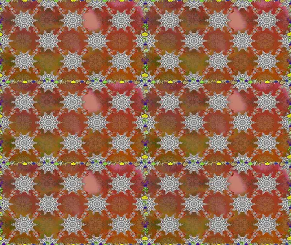 Moda baskıları için zarif bir şablon. Halk tarzı. Modern çiçek arkaplanı. Parlak renkli çiçeklerle ve kahverengi renklerde yapraklarla şaşırtıcı, pürüzsüz çiçek deseni.