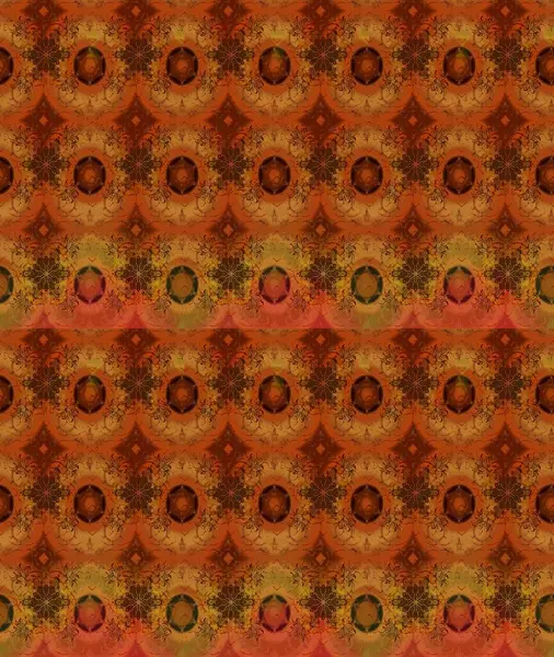 Raster illüstrasyonu. Kahverengi renkli çiçekler. El çizimi çiçekli soyut çizim deseni.