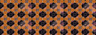 Raster illüstrasyonu. Düz Çiçek Elementleri Tasarımı. Karalama çiçeği. Zentangle soyut çiçekleri. Güzel kumaş deseni. Renkli Bahar Teması çizim şablonu.