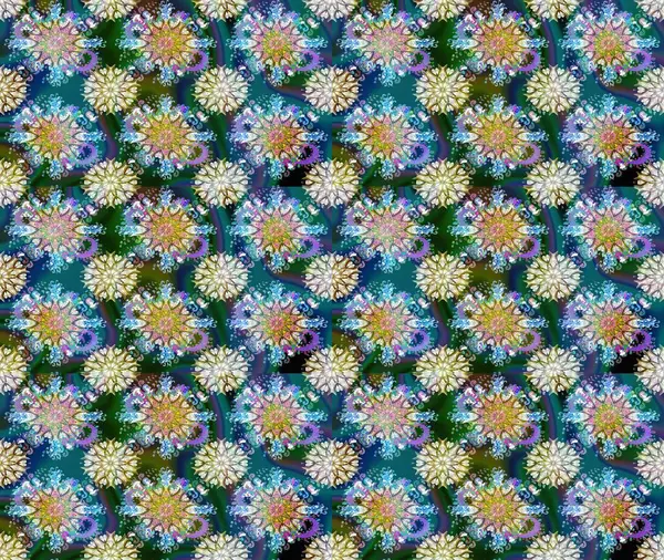 Parlak arkaplanda çiçek kompozisyonu olan suluboya desenleri çiz, ambalajlar, duvar kağıtları, kartpostallar, tebrik kartları, düğün davetiyeleri, romantik etkinlikler vs..