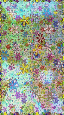 Exquisite pattern of watercolor sketches of the flower. Toned. Trendy print. Watercolor seamless pattern bouquet of flowers. Beautiful pattern for decoration and design.