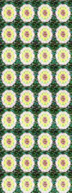 Çiçekli, yapraklı, çiçek desenli eskiz. Raster illüstrasyonu. El çizimi.