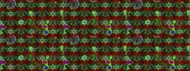 Çiçek deseni. Raster illüstrasyonu. Düz Çiçek Elementleri Tasarımı. Chichi 'nin kumaş kalıbını çiz. Renkli Bahar Teması çizim şablonu.