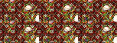 Çiçek desenli raster, kahverengi, kırmızı ve nötr çizgi desenli soyut raster arkaplan. Modern stil dokusu.