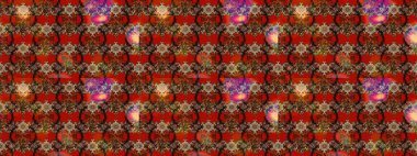 Raster illüstrasyonundaki çiçek desenli çizim. Çiçekler suluboya tarzında kahverengi, kırmızı ve bej renklerinde.