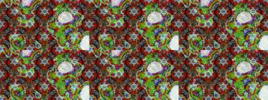 Tekstil, kumaş, kapaklar, duvar kağıtları, baskı, naylon, koleksiyon defteri, örgü, dekupaj için güzel bir eskiz. Küçük yeşil, kahverengi ve gri çiçeklerle oldukça kaliteli besin torbası deseni.