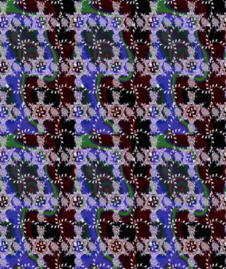 Tarafsız, kahverengi ve mavi renklerde zarif çiçek buketi suluboya. Raster illüstrasyonu. Düz Çiçek Elementleri Tasarımı. Renkli Bahar Teması çizim şablonu.