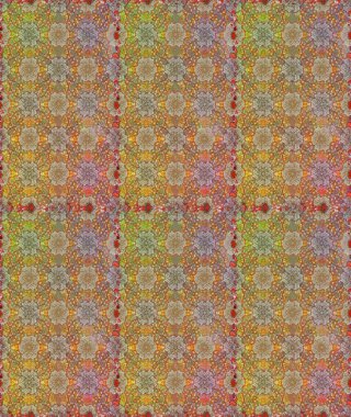 Gömlek baskısı için çiçek boyası. Kahverengi ve bej renkli çiçekler. Çiçeksiz desenli arka plan.