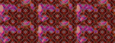 Çiçekli karalama şeklinde Raster çiçek deseni. Kahverengi, kırmızı ve pembe renklerde çiçekler. Nazik, sevimli çiçek arkaplanı..