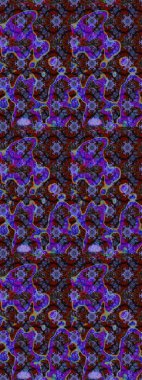 Düz Çiçek Elementleri Tasarımı. Sketch Colour Spring Theme eskiz kalıbı. Mor, kahverengi ve mavi renkte çiçekler. Sevimli çiçek raster deseni.