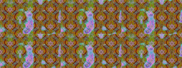 Raster illüstrasyonu. Kahverengi, yeşil ve kırmızı renklerde bahar çiçekleri. Çiçek ve yapraklı karalama şeklinde Raster çiçek deseni.