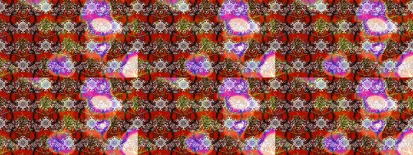 Kabile sanatı boho baskısı, klasik çiçek arkaplanı. Soyut etnik raster çizim kalıbı. Arkaplan dokusu, duvar kağıdı, çiçek teması kahverengi, kırmızı ve nötr renkler.