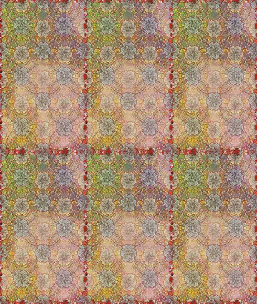 Renkli Bahar Temalı Kusursuz Arkaplan. Bej ve nötr renklerde zarif çiçek buketi suluboya. Raster illüstrasyonu. Düz Çiçek Elementleri Tasarımı.