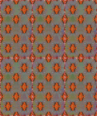 Düz Çiçek Elementleri Tasarımı. Renkli Yaz Temalı Kusursuz Arkaplan. Gri ve kahverengi renkli çiçekler. Sevimli çiçek raster deseni.