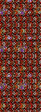 Çiçekler kahverengi, kırmızı ve gri renklerde. Elle çizilmiş sonbahar çiçeği deseni. Renkli kahverengi, kırmızı ve gri çizim kalıpları. Doodle tarzı. Tekstil ve kapak tasarımı için mükemmel.