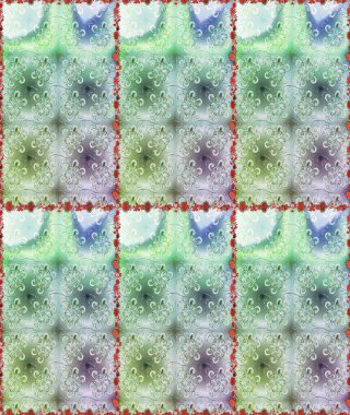 Tarafsız ve gri renklerde etnik çiçeklerle kusursuz bir desen. Asya Tekstil 'inde Raster Çiçek İllüstrasyonu.