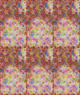 Renkli Bahar Temalı Kusursuz Arkaplan. Düz Çiçek Elementleri Tasarımı. Sevimli çiçek raster deseni. Tarafsız ve pembe renkte çiçekler.