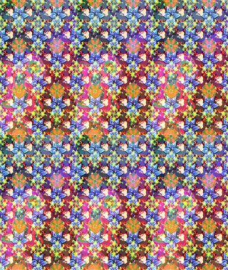 Çiçekli çiçek deseni, suluboya. Raster illüstrasyonu. Tarafsız ve mavi renkte çiçekler. Düz Çiçek Elementleri Tasarımı. Renkli Bahar Teması çizim şablonu.