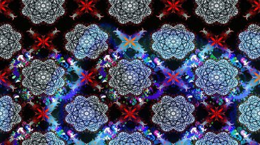 Bahar çiçekleriyle güzel bir çiçek deseni çizmişsin. Güzel kumaş deseni. Raster illüstrasyonu.