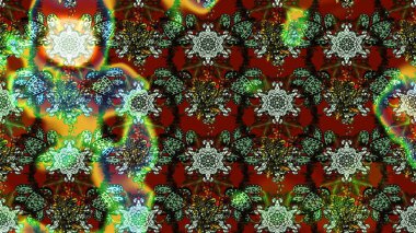 Sevgililer günü ve tebrik kartı konsepti için şık bir davetiye. Yeşil, kahverengi ve kırmızı renkte manzaralı çiçek deseni. Çiçek kompozisyonu, el boyası, hassas şablon. Üst görünüm, yumuşak biçim.