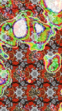 Raster Güzel kumaş deseni. Çiçek arkaplan ile soyut zarafet çizim deseni.