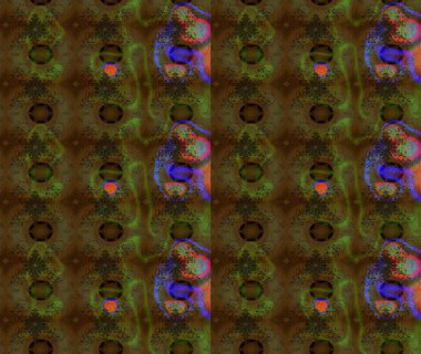 Renkli Bahar Teması eskiz kalıbı. Chichi 'nin kumaş kalıbını çiz. Düz Çiçek Elementleri Tasarımı. Çiçek deseni. Raster illüstrasyonu.